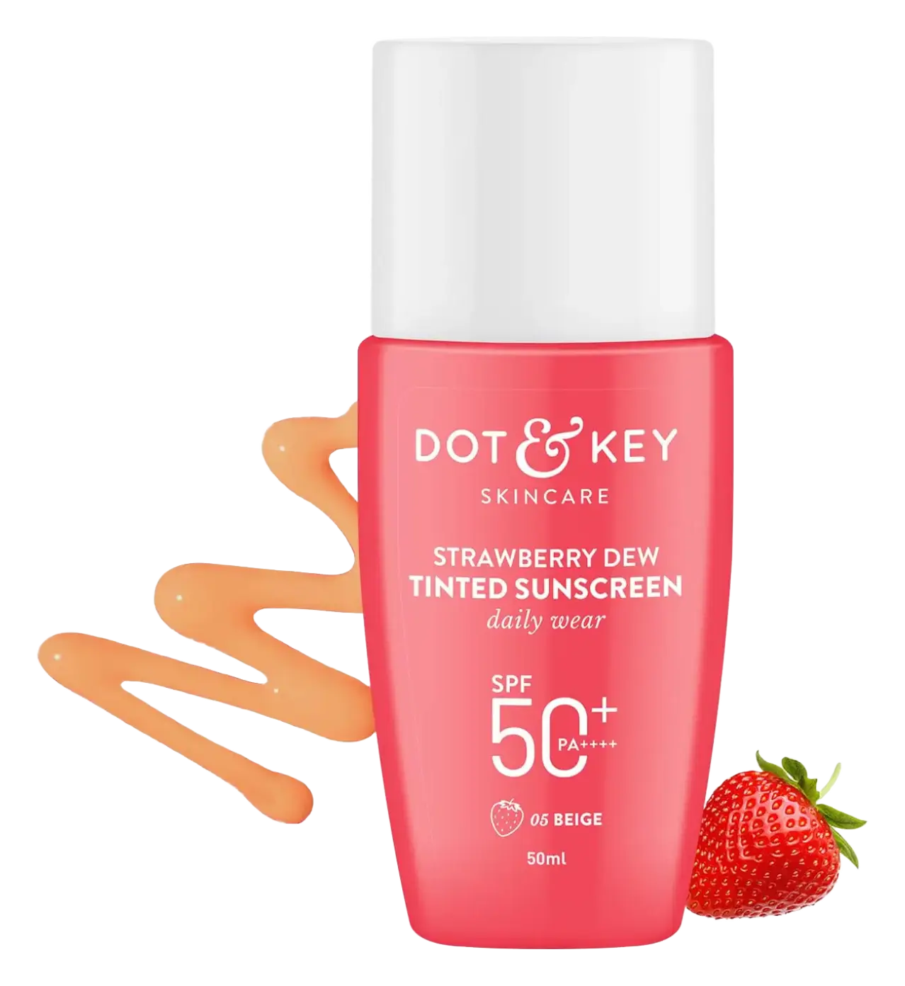 Dot & Key Skincare Strawberry Dew Tinted Sunscreen Daily Wear SPF 50+ PA++++ 05 Beige