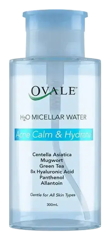 Ovale Acne Calm & Hydrate H2O Micellar Water