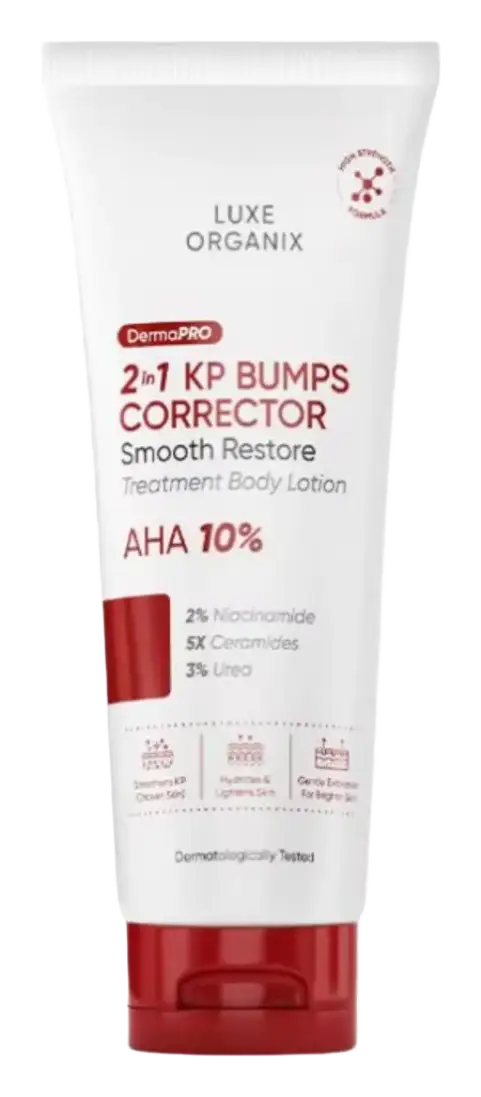 Luxe Organix DermaPro 2In1 KP Bumps Corrector Smooth Restore Treatment Body Lotion