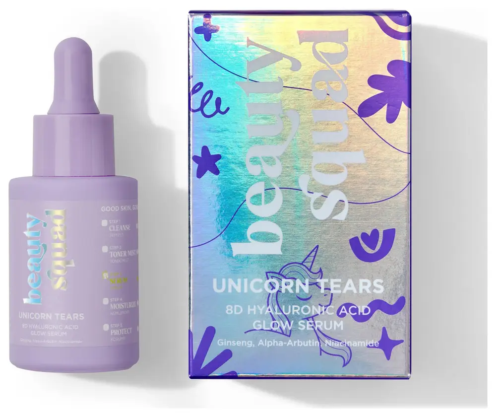 Beauty Squad Unicorn Tears 8D Hyaluronic Acid Glow Serum