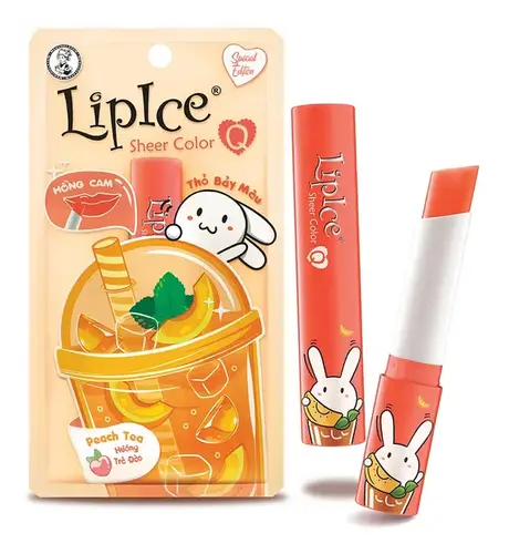 Rohto Mentholatum LipIce Sheer Color Q Peach Tea