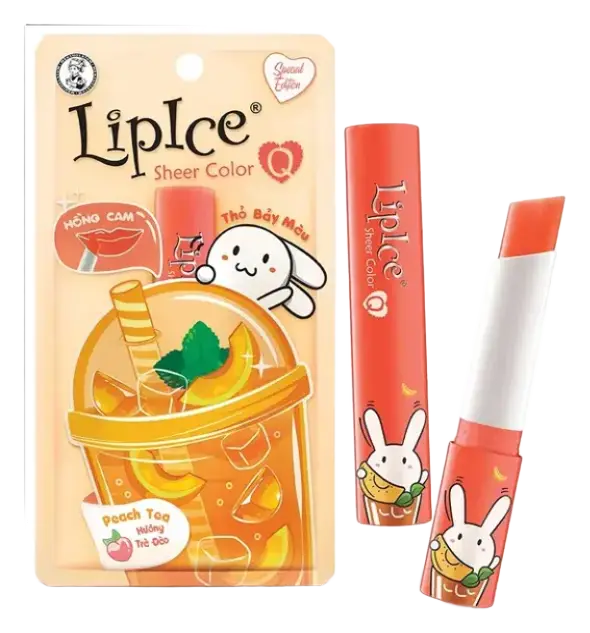 Rohto Mentholatum LipIce Sheer Color Q Peach Tea