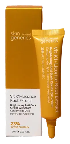 Skin Generics Vit K1 + Licorice Root Extract Brightening Anti-Dark Circles Eye Cream