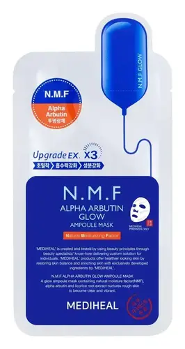 Mediheal N.M.F Alpha Arbutin Glow Ampoule Mask