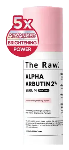 The Raw Alpha Arbutin 2% Serum ProCare+