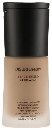Disuri Beauty Beautishield 24HR Wear Skin-Perfecting Matte Liquid Foundation Mineral SPF 40 PA++ Copper Hour