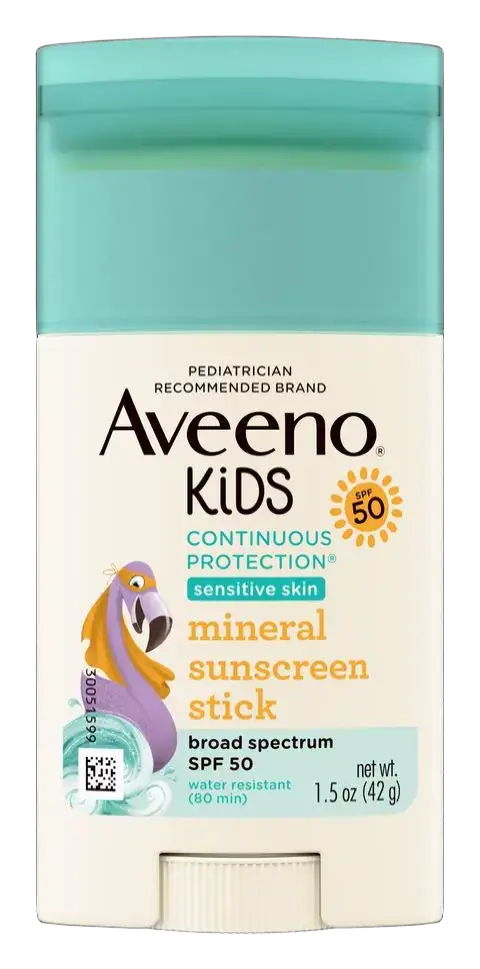 Aveeno Kids Continuous Protection Mineral Sunscreen Stick SPF 50