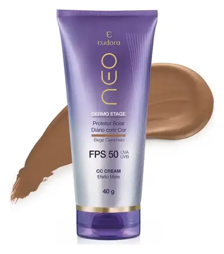 Eudora CC Cream Protetor Solar FPS50 Bege Caramelo