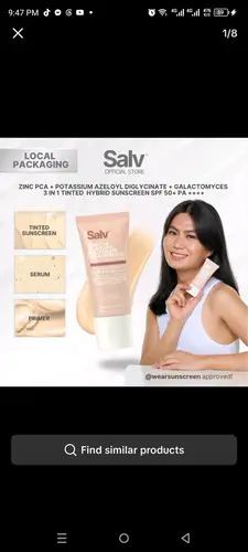 Salv Laboratories Salv Zinc PCA + K19**** Tinted Hybrid Sunscreen SPF50 PA++++