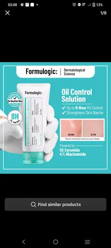 Formulogic: 4%niacinamide + 5x ceramide