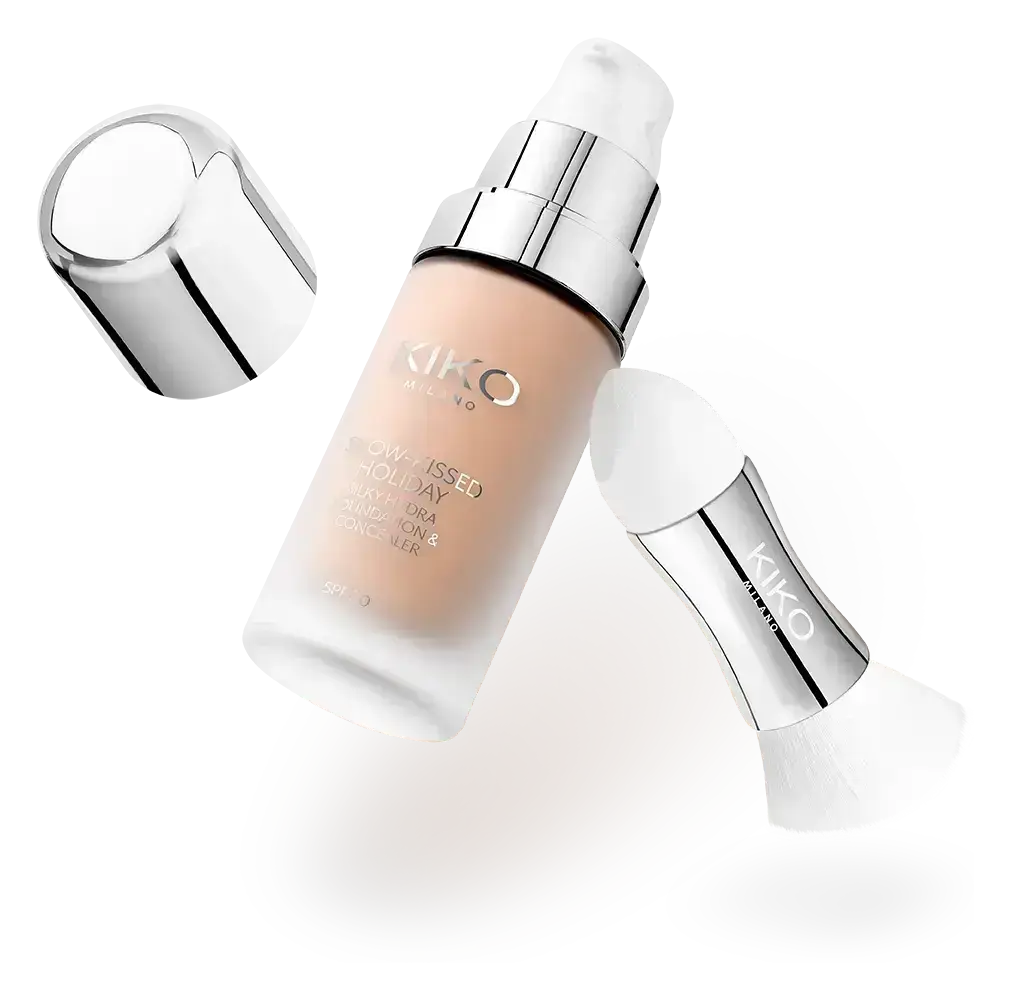 KIKO Milano Snow-Kissed Holiday Silky Hydra Foundation & Concealer SPF 30 03 Blanched Almond