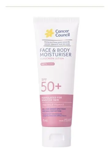 Cancer Council Face & Body Moisturiser SPF 50+