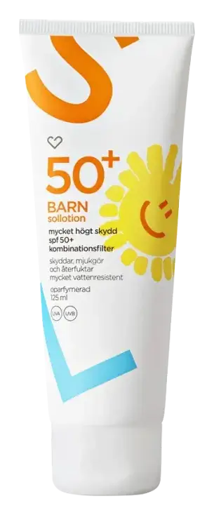 Hjärtats Sollotion Barn Oparfymerad SPF 50+