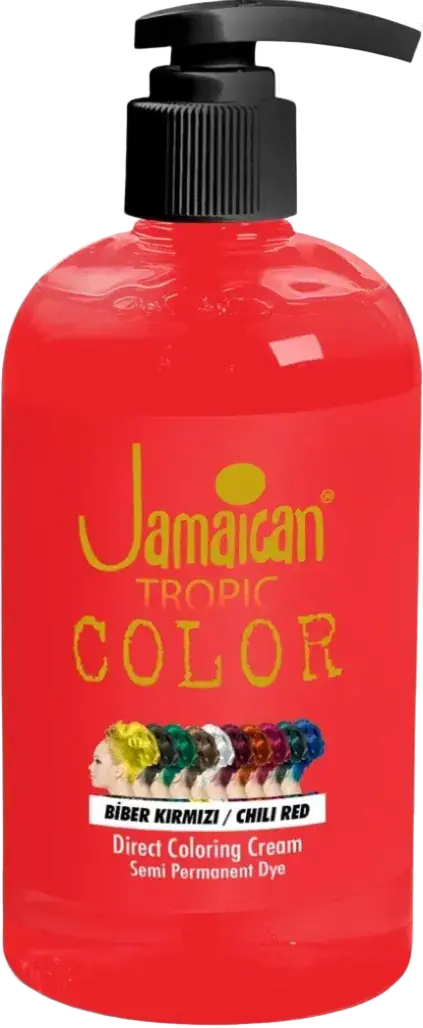 Jamaican Jean's Tropic Color Direct Coloring Cream Semi Permanent Dye 521 Biber Kırmızı / Chili Red
