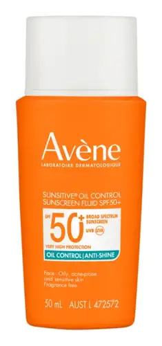 Avène Sunsitive Oil Control Sunscreen Fluid SPF 50+