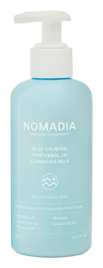 Nomadia Blue Calming Panthenol 1% Cleansing Milk