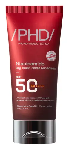 PHD (Proven Honest Derma) Niacinamide Dry Touch Matte Sunscreen SPF 50