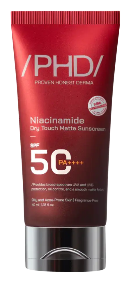PHD (Proven Honest Derma) Niacinamide Dry Touch Matte Sunscreen SPF 50