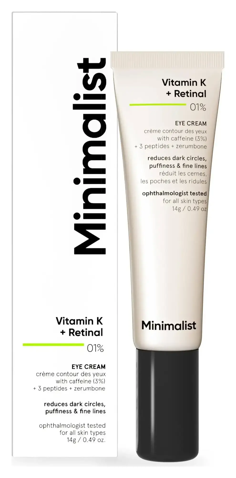 Minimalist Vitamin K + Retinal 01% Eye Cream