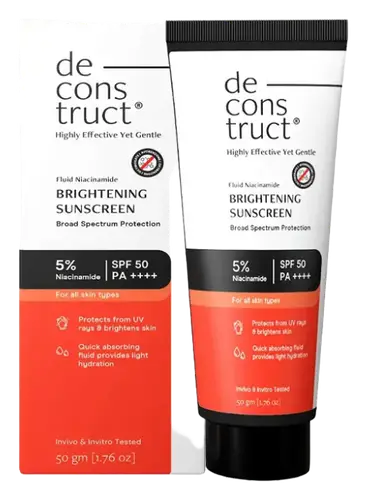 Deconstruct Fluid Niacinamide Brightening Sunscreen SPF 50