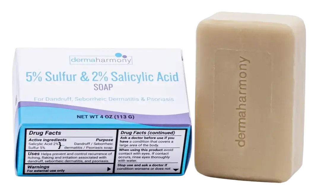 DermaHarmony 5% Sulfur + 2% Salicylic Acid Soap