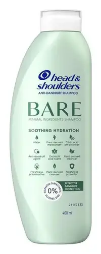 Head & Shoulders Bare Soothing Hydration Silicon-Free Dandruff Shampoo Australia