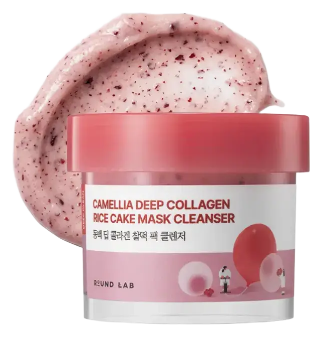 Round Lab Camellia Deep Collagen Rice Cake Mask Cleanser