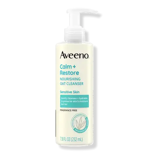 Aveeno Calm + Restore  Nourishing Oat Cleanser For Sensitive Skin US