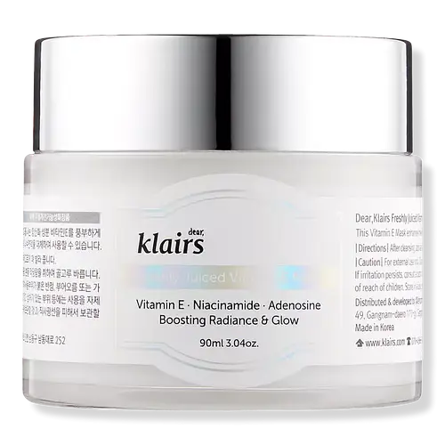 Dear, Klairs Freshly Juiced Vitamin E Mask
