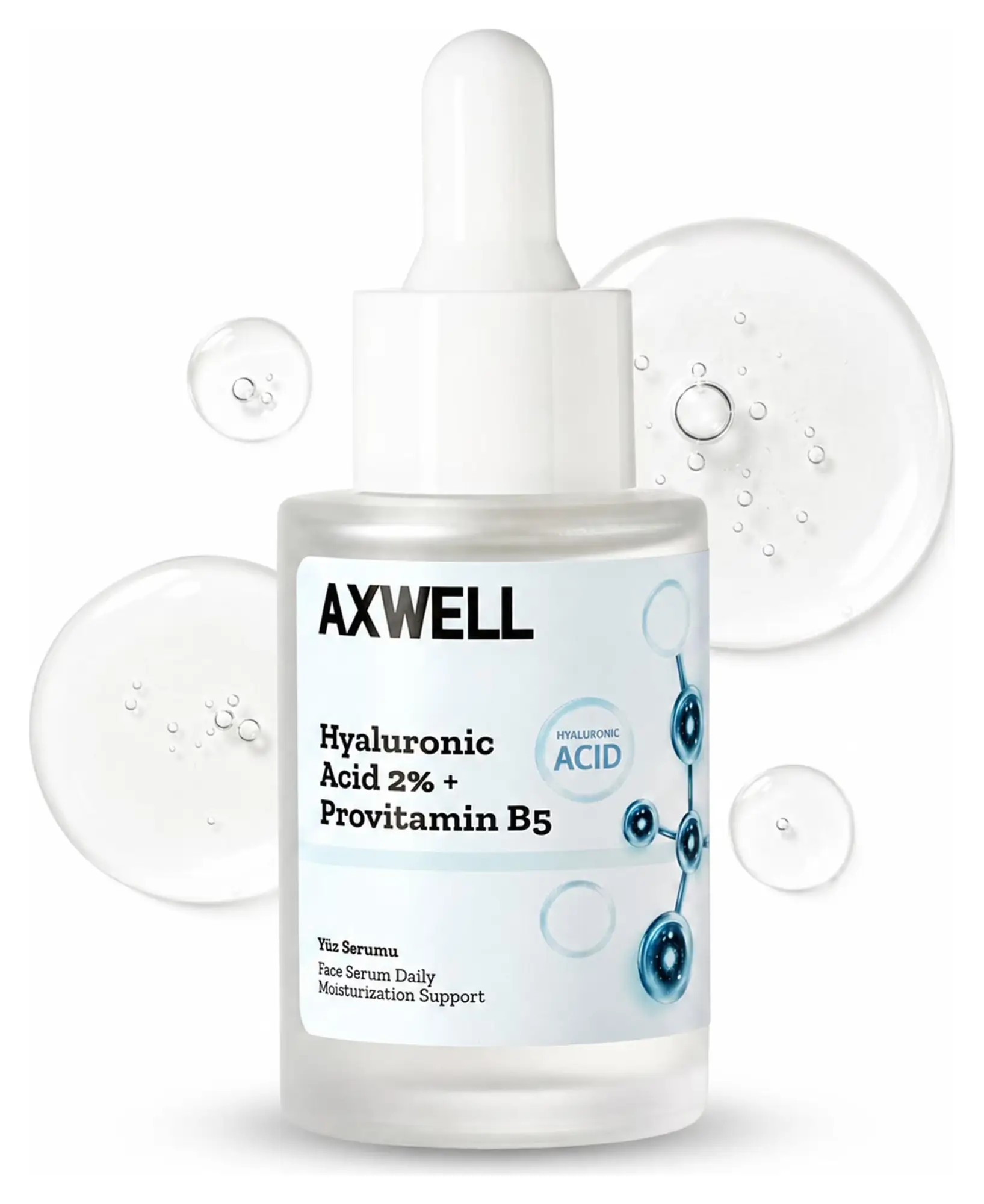 Axwell 2% Pure Hyaluronic Acid Serum For Face With Vitamin B5