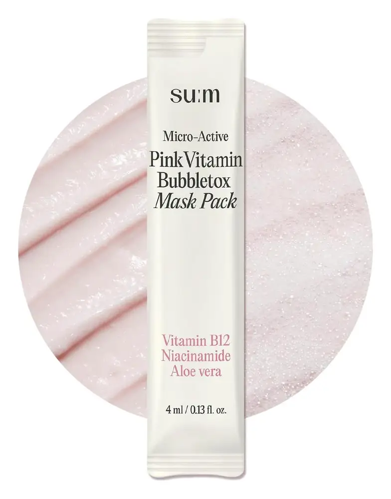 Su:m37 Micro-Active Pink Vitamin Bubbletox Mask