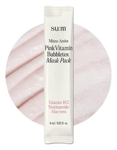 Su:m37 Micro-Active Pink Vitamin Bubbletox Mask
