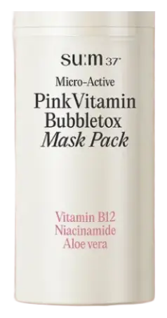 Su:m37 Micro-Active Pink Vitamin Bubbletox Mask
