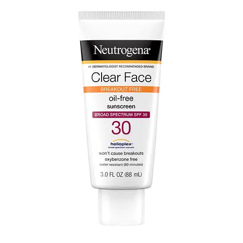 Neutrogena Clear Face Oil Free Sunscreen SPF 30