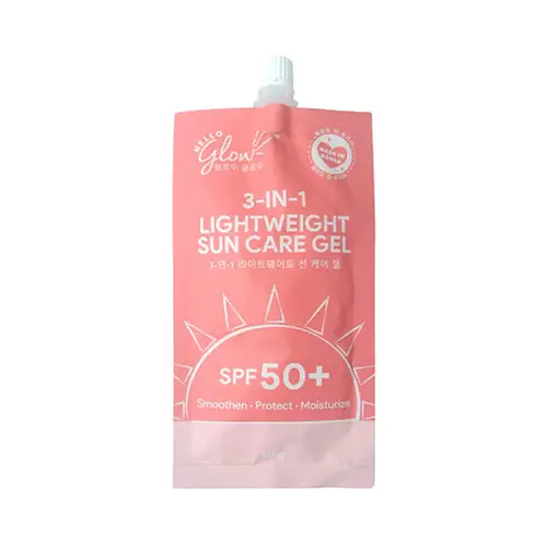 Hello Glow 3-in-1 Lightweight Sun Care Gel SPF 50+