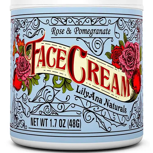 LilyAna Naturals Rose & Pomegranate Face Cream Moisturizer