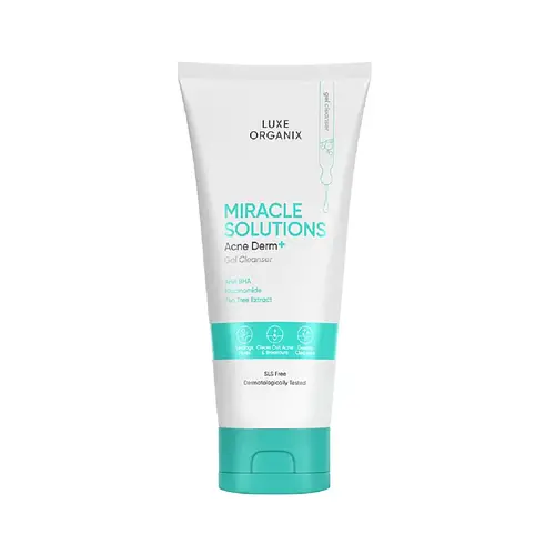 Luxe Organix Miracle Solutions Acne Derm + Gel Cleanser
