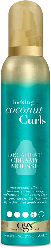 OGX Beauty Locking + Coconut Curls Decadent Creamy Mousse