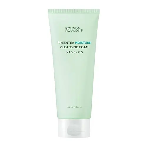 ROUND A'ROUND Green Tea Moisture Cleansing Foam