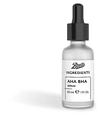 Boots Ingredients AHA BHA Serum
