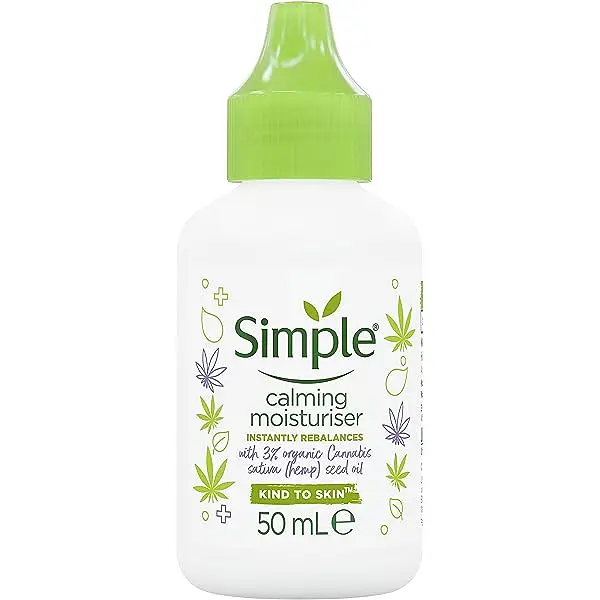 Simple Skincare Calming Moisturiser With Hemp Seed Oil
