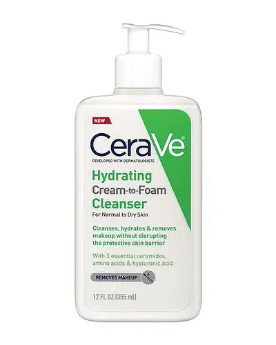 CeraVe Hydrating Cream-To-Foam Cleanser USA