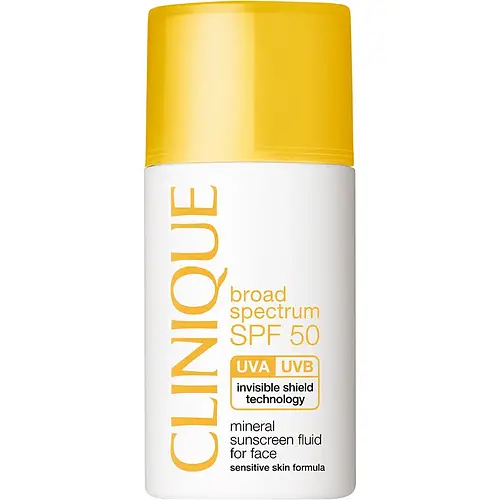 Clinique Broad Spectrum SPF 50 Mineral Sunscreen Fluid for Face