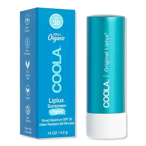 COOLA Organic Liplux Classic Sunscreen Lip Balm SPF 30 Original