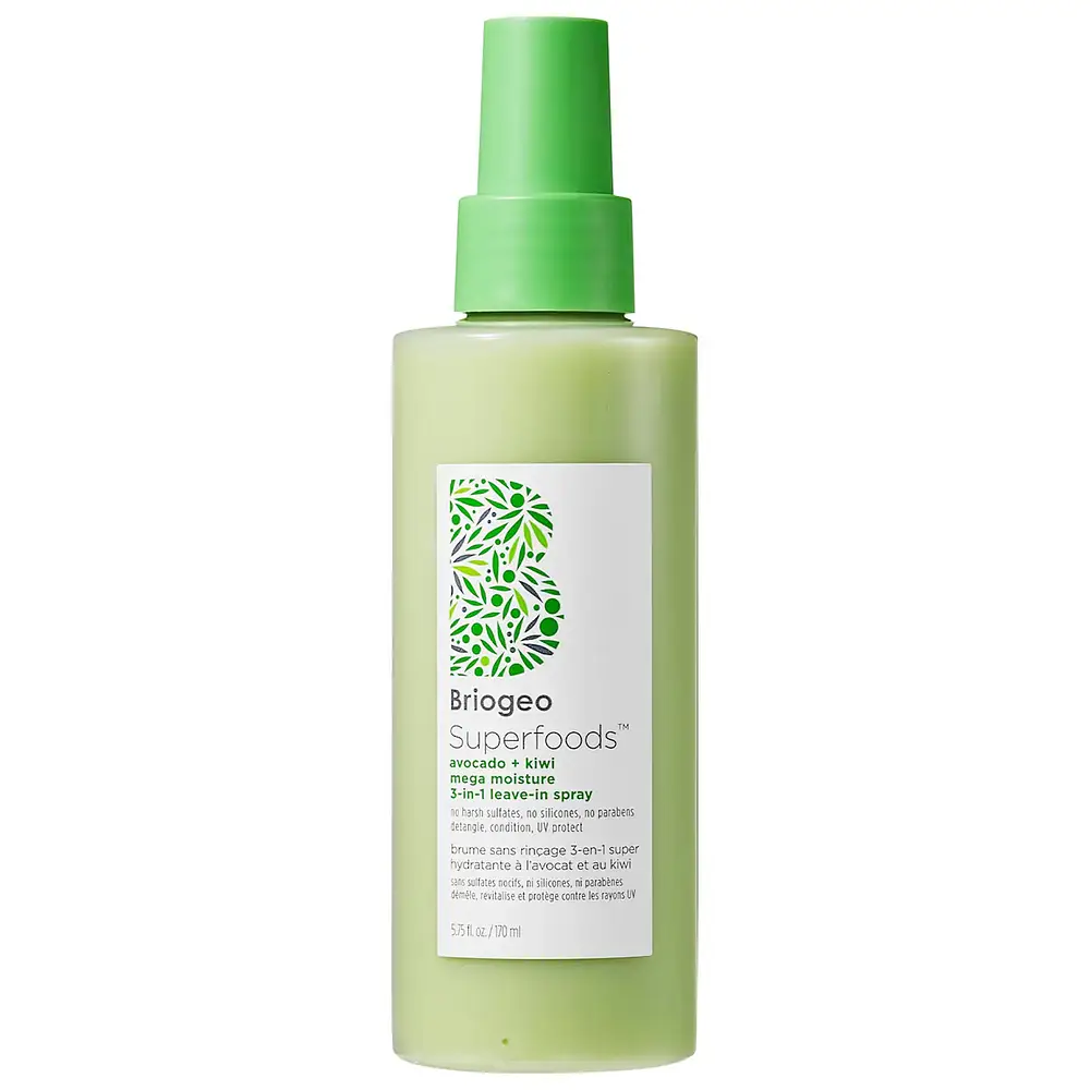 BrioGeo Superfoods Avocado + Kiwi Mega Moisture 3-in-1 Leave-In Spray