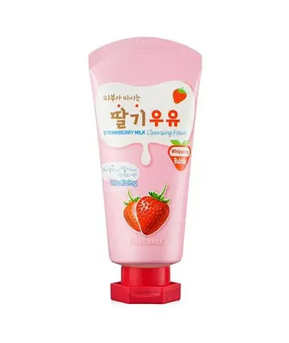 Kwailnara Milk Cleansing Foam Strawberry