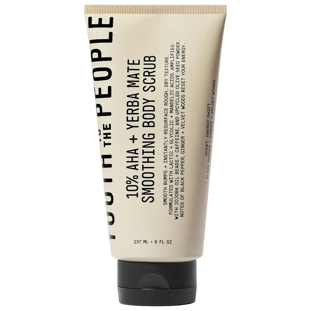 Youth To The People 10% AHA + Yerba Mate Smoothing Energy Body Scrub