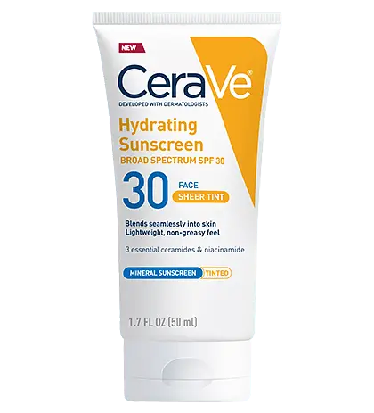 CeraVe Hydrating Sunscreen With SPF 30 Sheer Tint