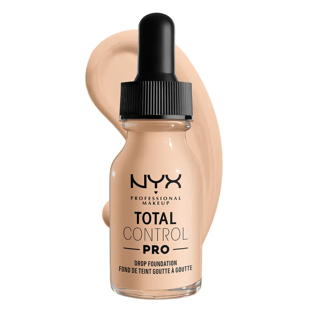 NYX Cosmetics Total Control Pro Drop Skin-True Buildable Vegan Foundation Light Ivory