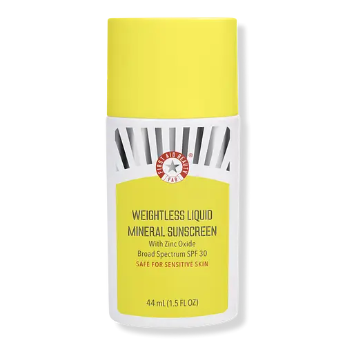 First Aid Beauty Weightless Liquid Mineral Sunscreen With Zinc Oxide SPF 30